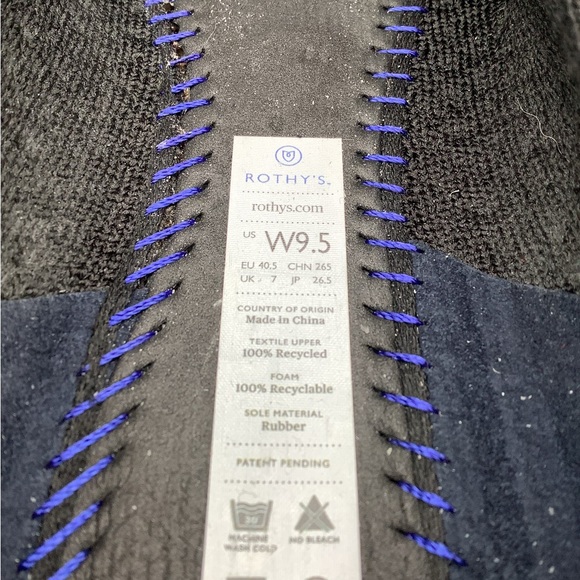 Rothys black honeycomb points 9.5 - Picture 7 of 8